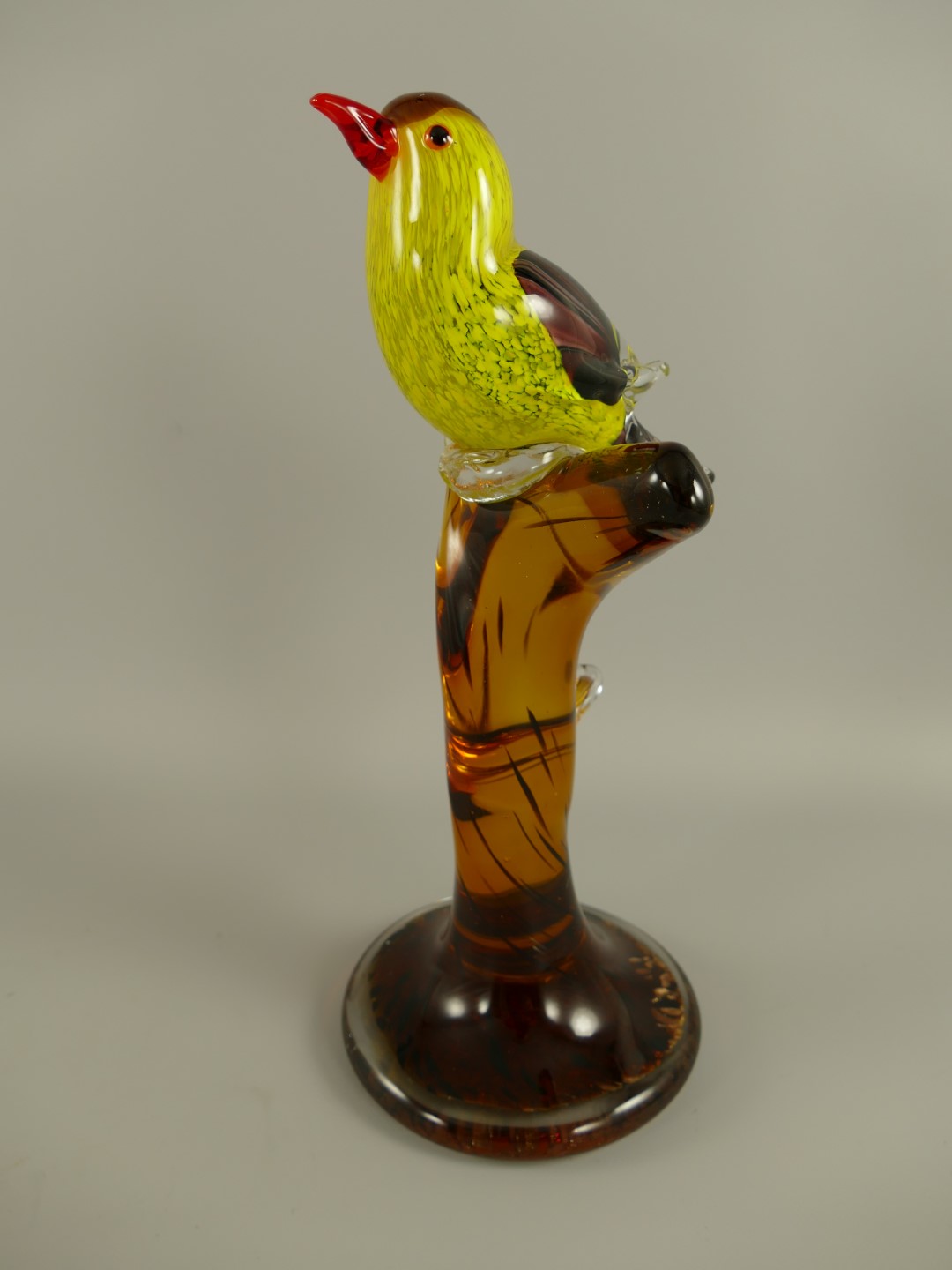 Glasfigur VOGEL farbe H.35x16cm