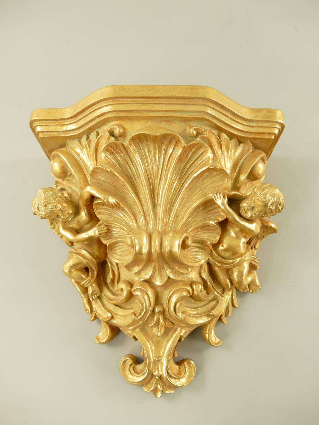 Konsol Polystein GOLD farbig H.36x35cm