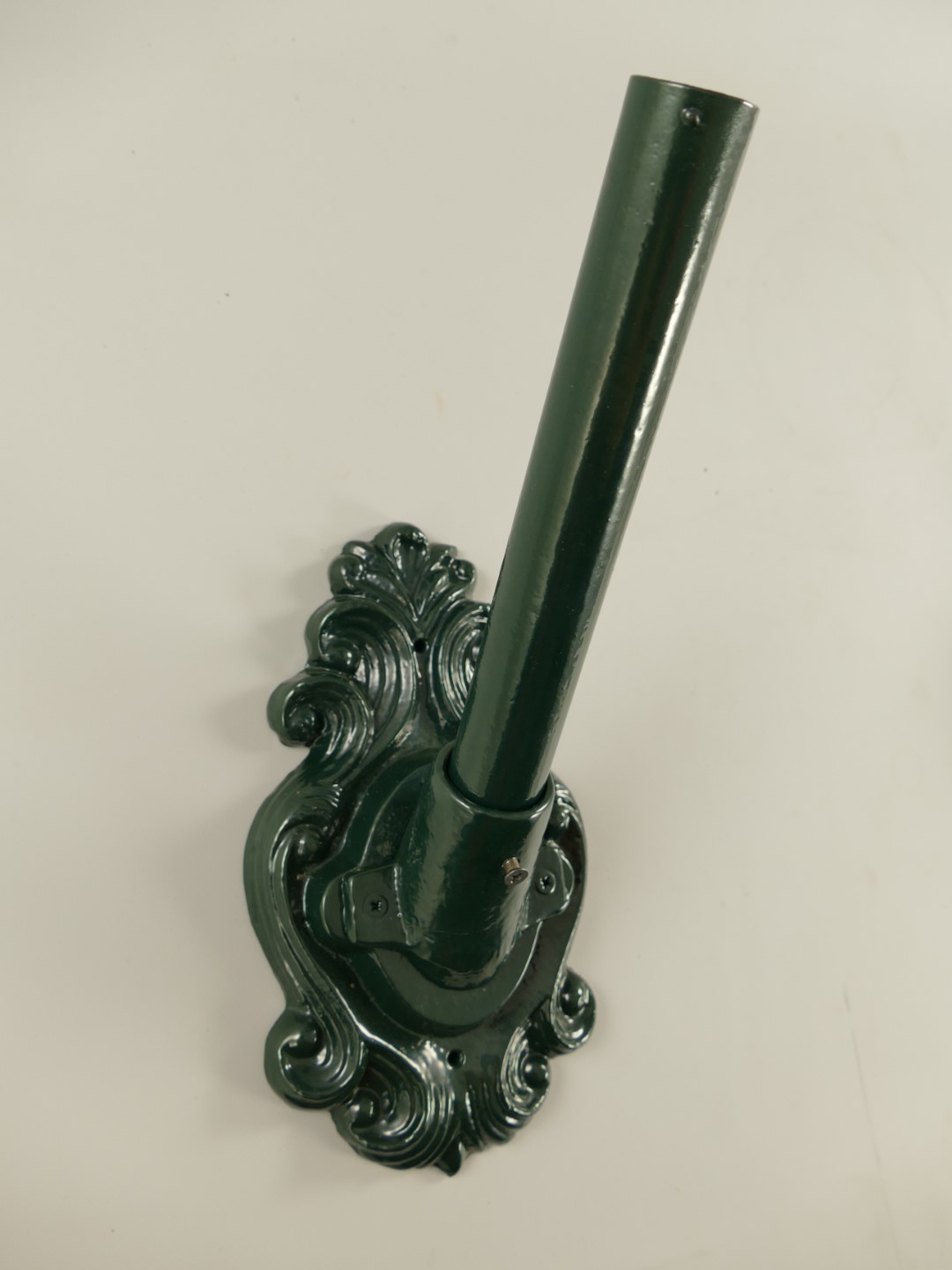 Flaggenhalter Glatt EISEN grün farbe H.31cm