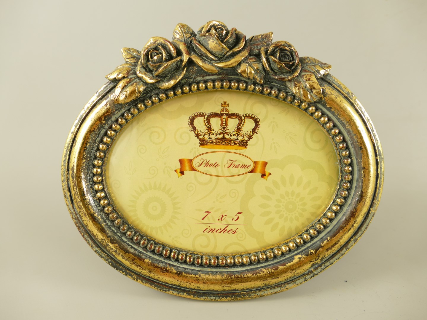 *ANG Bilderrahmen(7x5)Polystein Gold farbig H.20cm