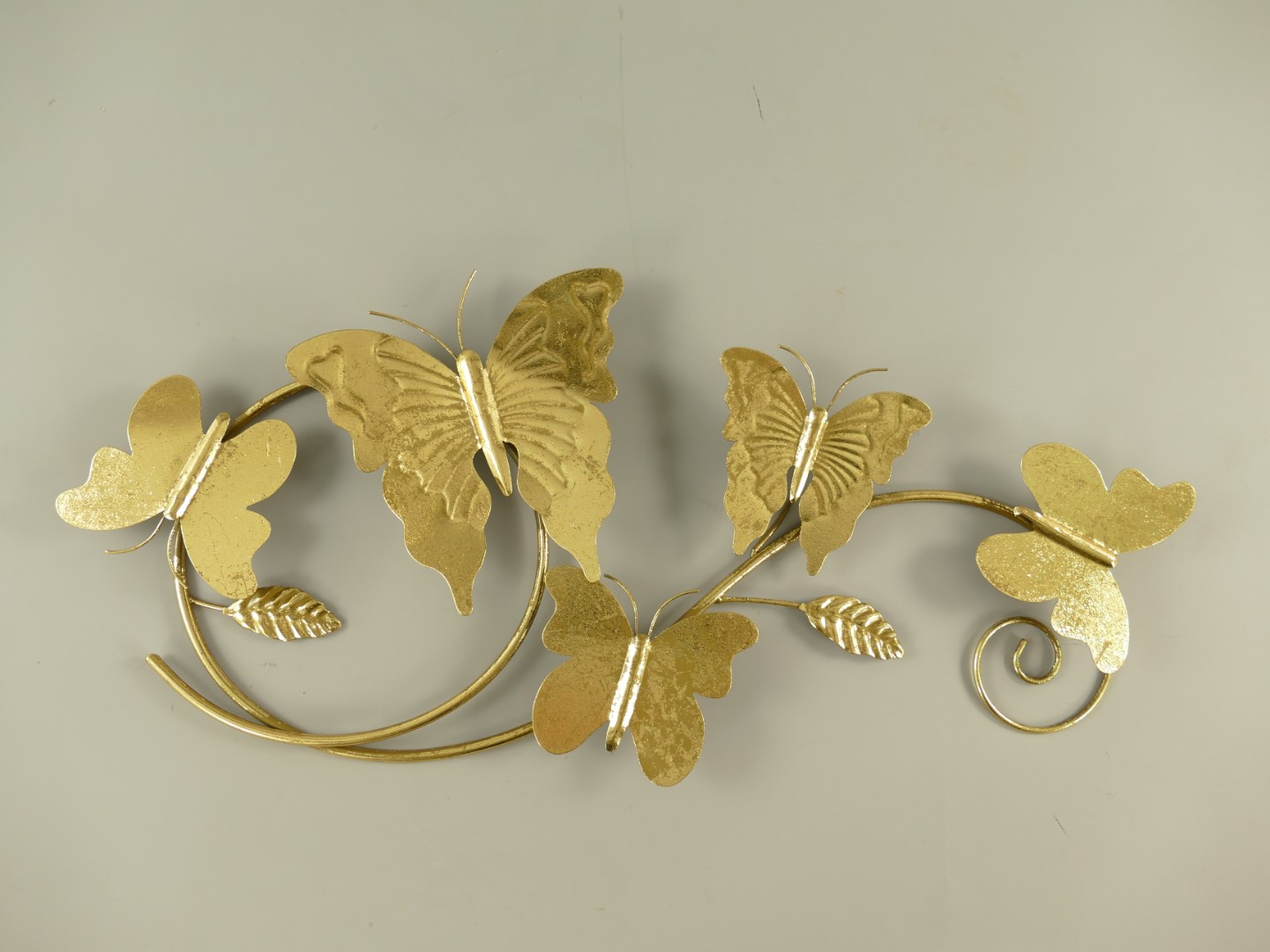 Wandornament Schmetterling Eisen Gold farb. L.67cm