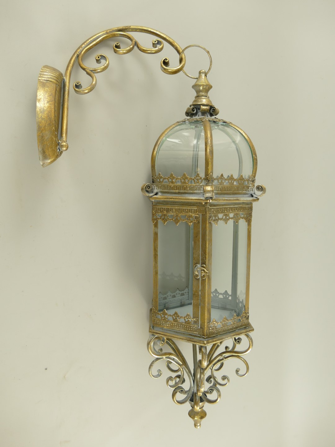 *A? Wand Laterne rustikal Eisen farbe H.86cm