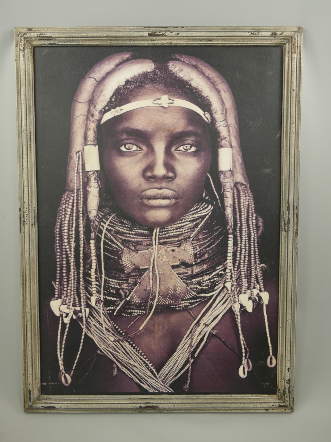 *NT Bilderrahmen Holz mit BILD/FRAU H.110cm