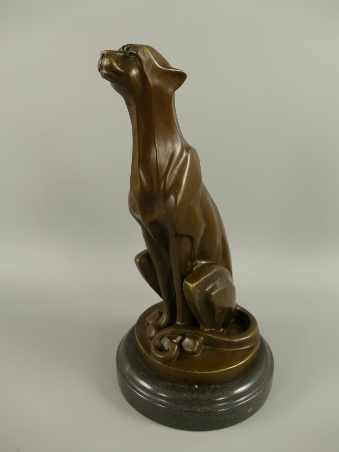 #Figur Bronze Leopard H.30x16cm