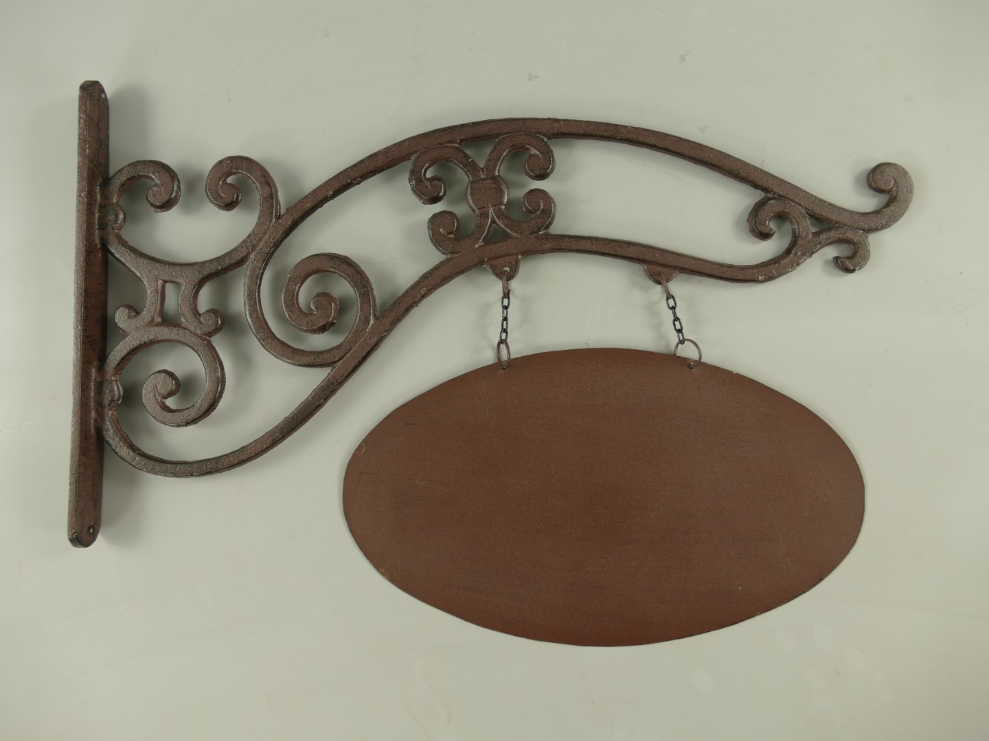 Wandschild Eisen rustikal braun L.57x40cm