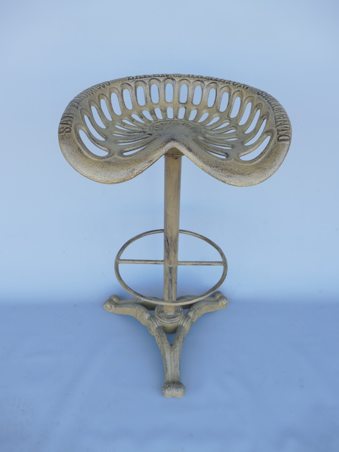 *A?(*) Barstühl Gußeisen rustikal braun H.78cm