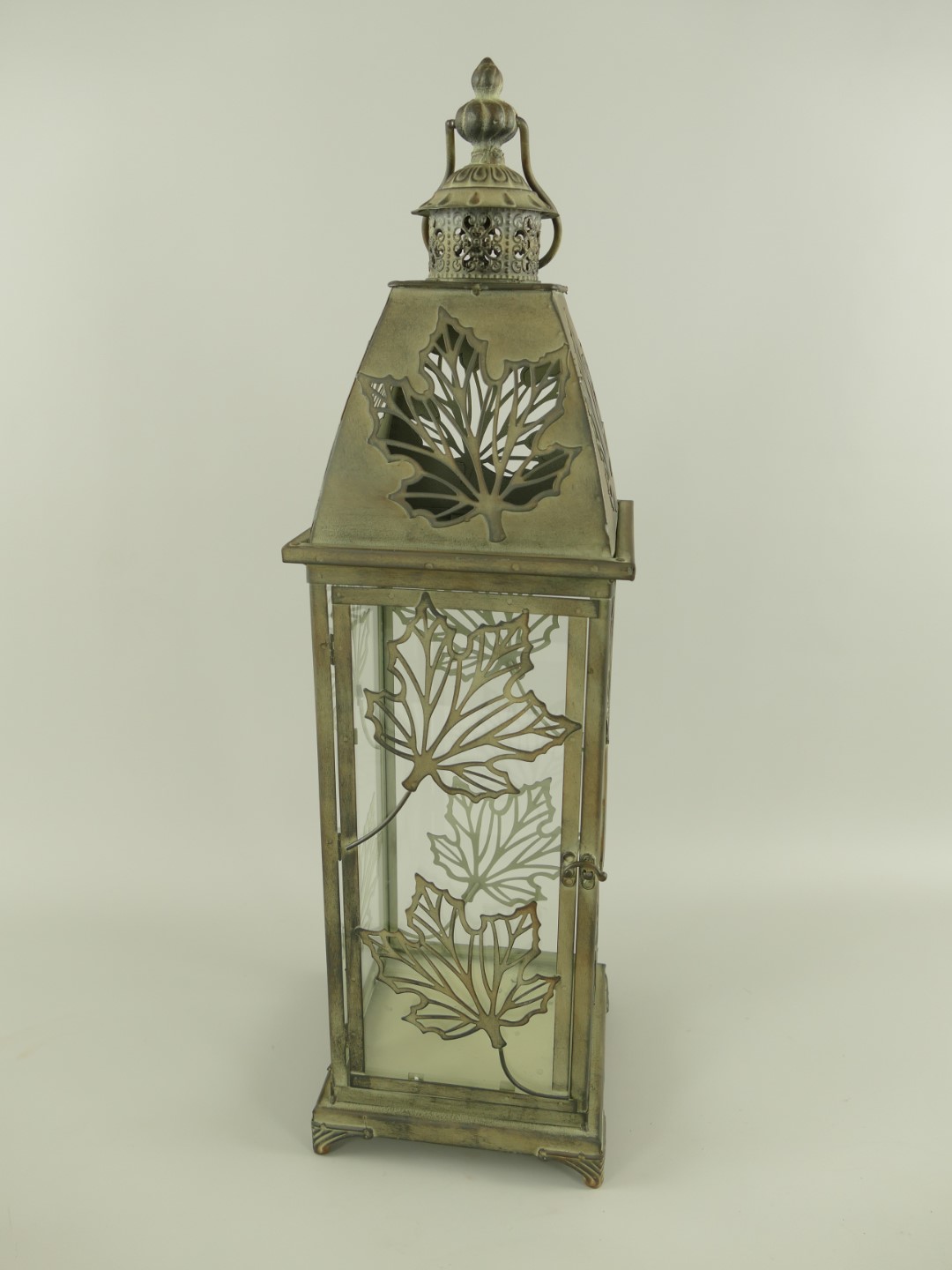 (*)Laterne rustikal Eisen farbe H.65x19cm